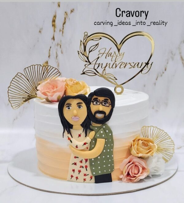 Couple Anniversary Cake