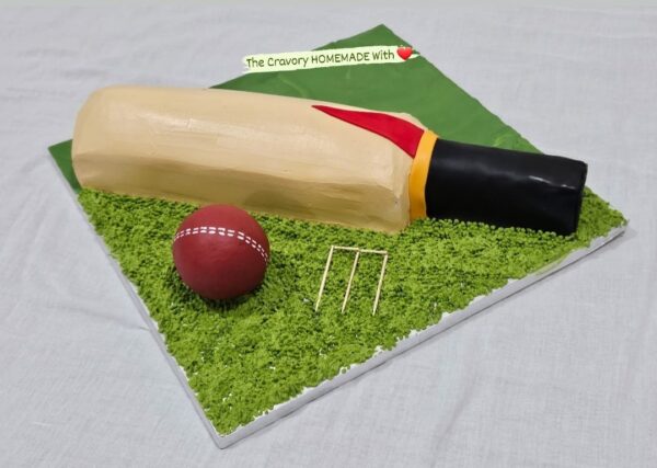 Cricket Bat cake