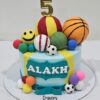 Sport Balls Theme Cake |