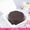 Mini Chocolate Round Shape Cake 300 Gm