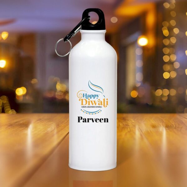 Diwali Delight Personalized Name Bottle